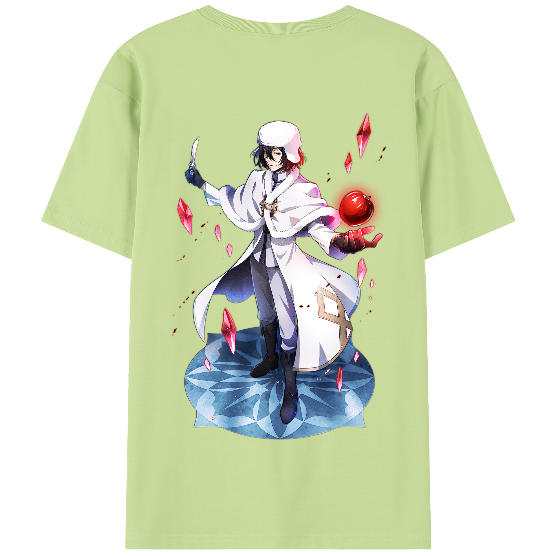 （画像用） 文豪ストレイドッグス Bungo Stray Dogs 綿100％半袖Tシャツ（背面プリント）